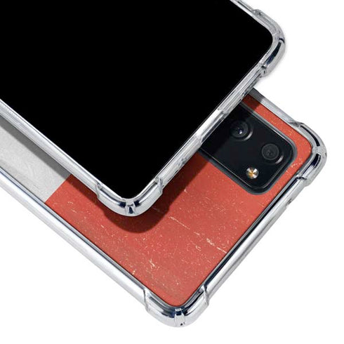 Peru Flag Distressed Galaxy S20 FE Clear Case